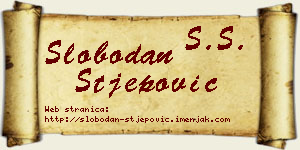 Slobodan Stjepović vizit kartica